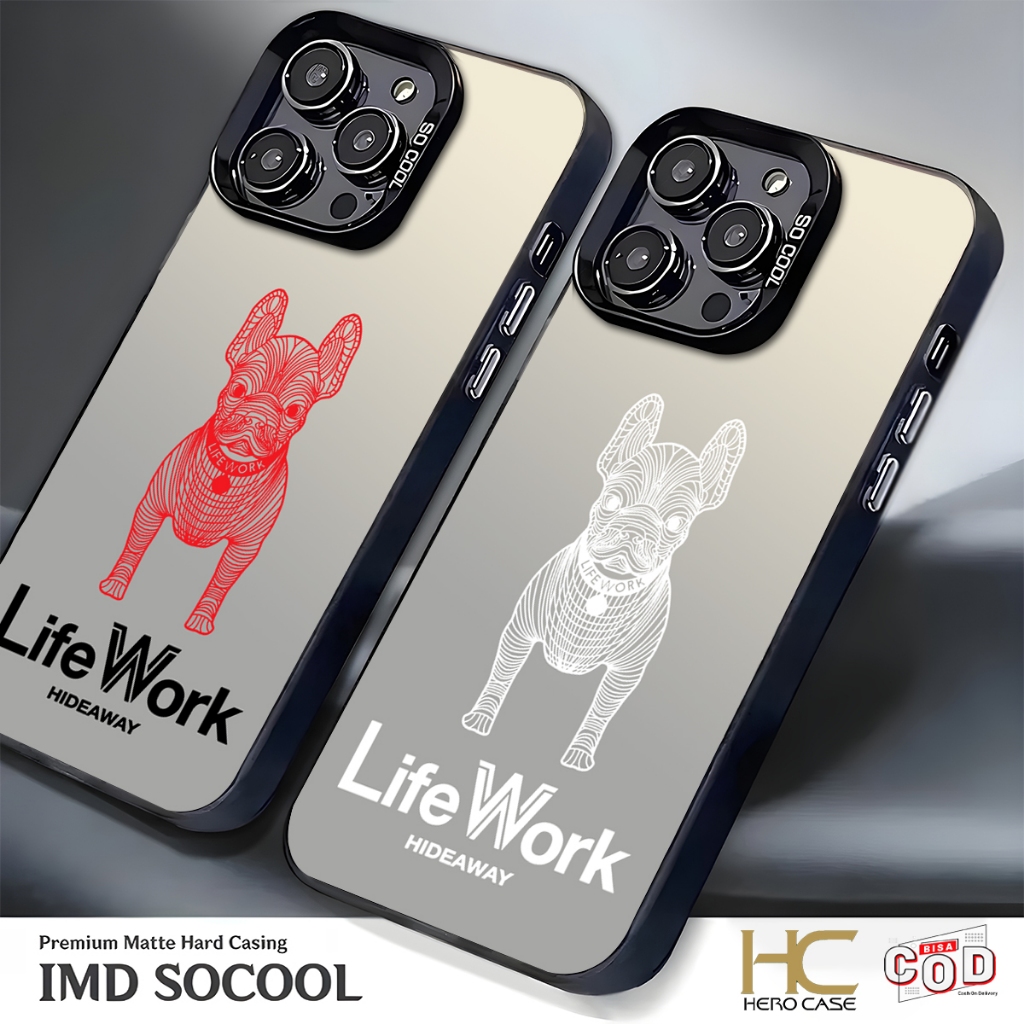 TS CODE PREMIUM MATTE HARD CASE ANTISHOCK CASING HP AESTHETIC LIFE WORKS CASE สําหรับ XIAOMI REDMI 1