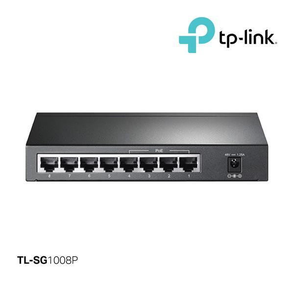 TP-LINK TL-SG1008P 8-Port พร้อมสวิตช์เดสก์ท็อป PoE Gigabit 4 พอร์ต