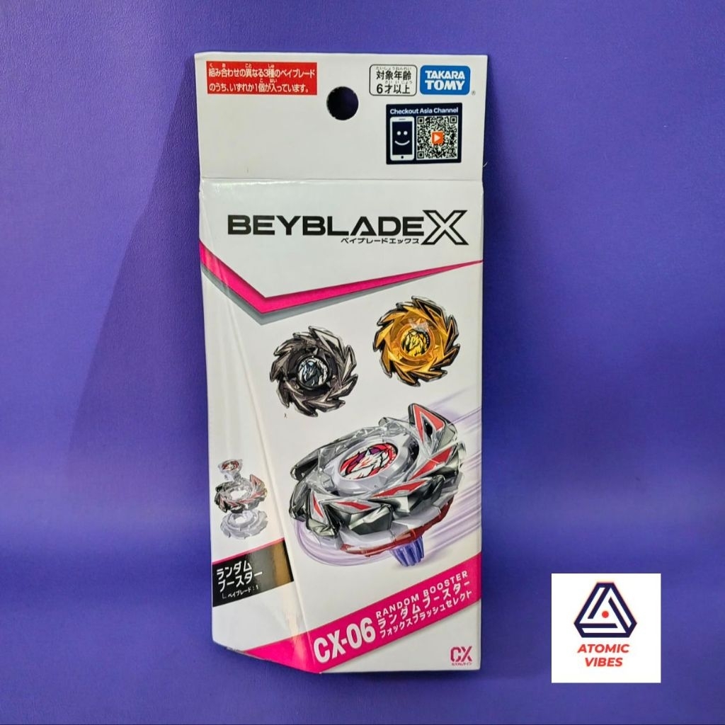 Takara Tomy Beyblade X Random Booster CX-06 Fox Brush