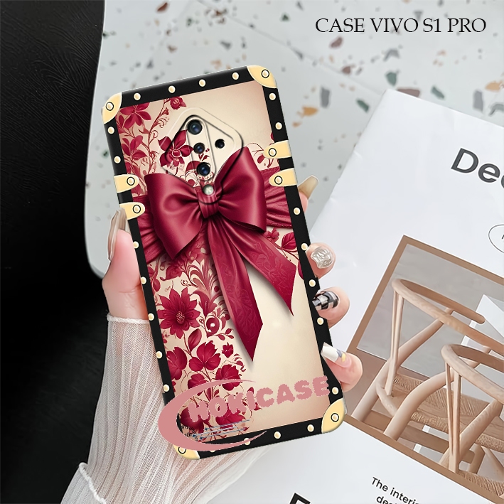 Vivo S1 Pro - Vivo S1 Pro Silicone Tpu Case เคสแฟชั่นแบบยืดหยุ่นพร้อมริบบิ้น motif[HC08]