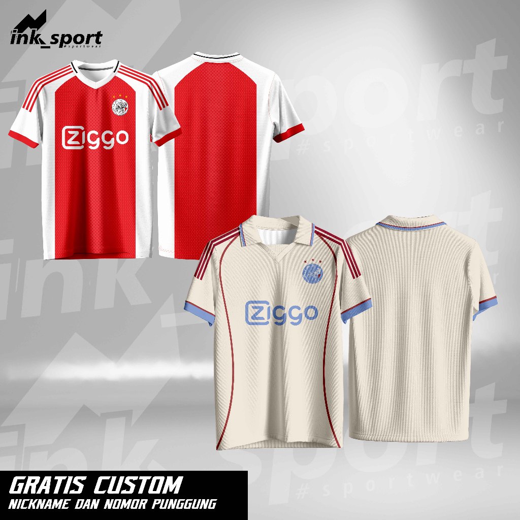 AJAX HOME & 3RD FANTASY JERSEY // JERSEY FULL PRINTING ฟรีชื่อที่กําหนดเองและหมายเลขกลับ