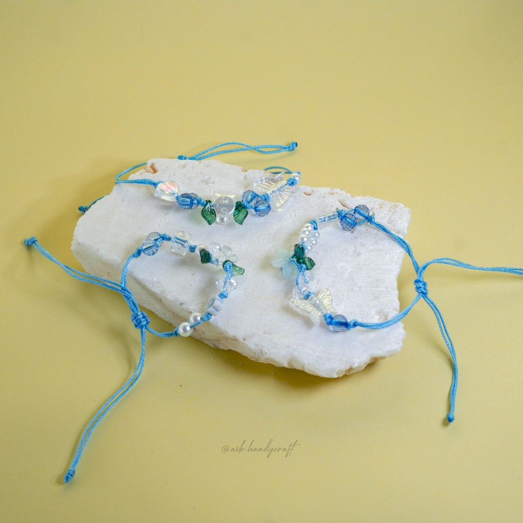 [TG103] 1 ชิ้น - สร้อยข้อมือโมเต้เชือกหยก 1 มม. พรีเมี่ยม