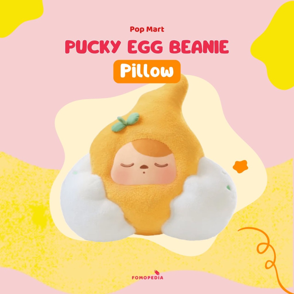 PUCKY EGG BEANIE PILLOW CUTE PUCKY PILLOW SLEEPING PILLOW