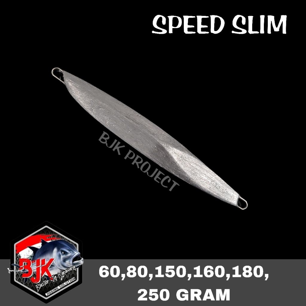 BLANK METAL JIG SPEED SLIM (SS) 60,80,150,180,250 GRAMS READY TO EPOXY BJK PROJECT