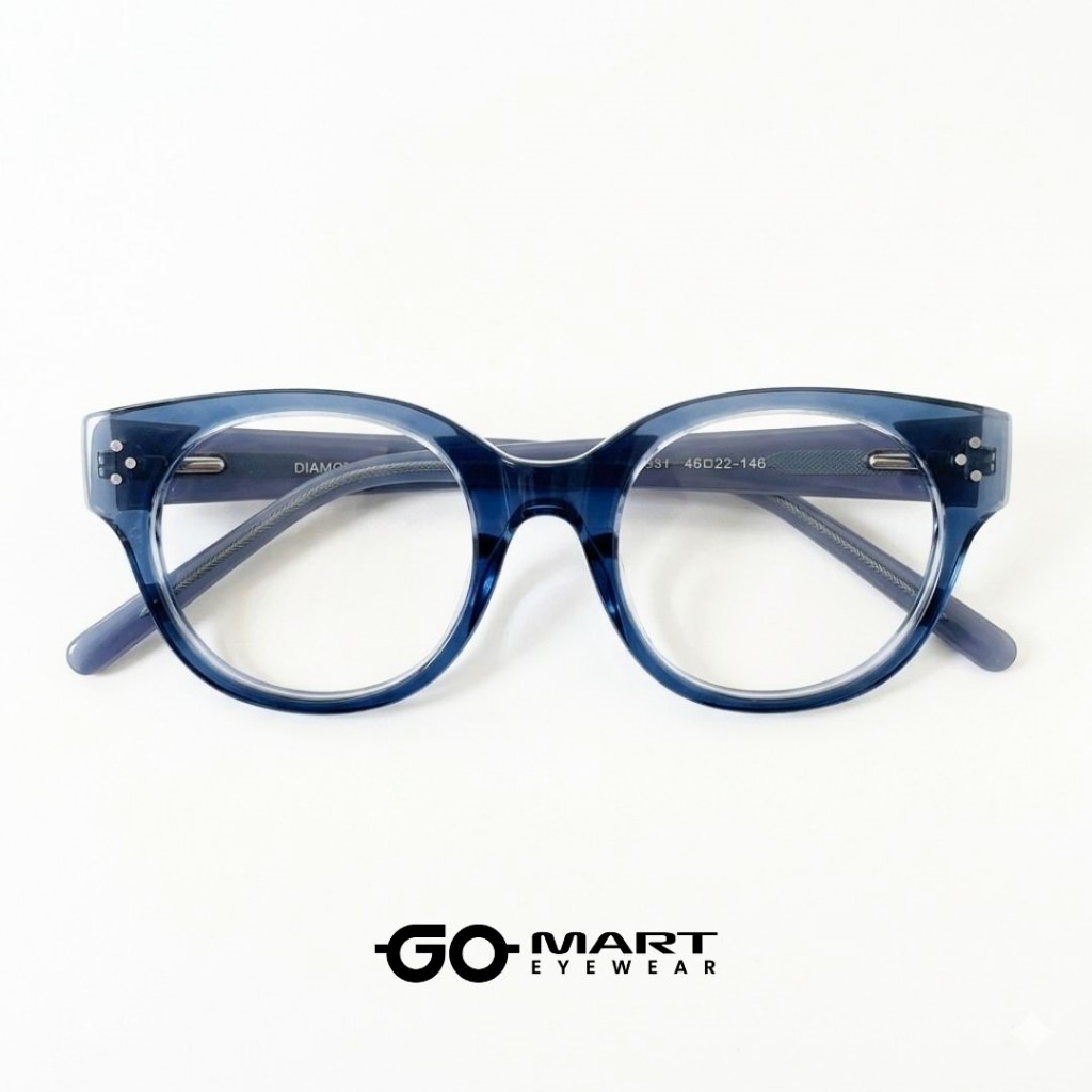 JUAN PREMIUM Frame - DIAMOND-J01681 - Request Standard Optical Lenses - Minus/Cyl/Normal - CRMC/Blue