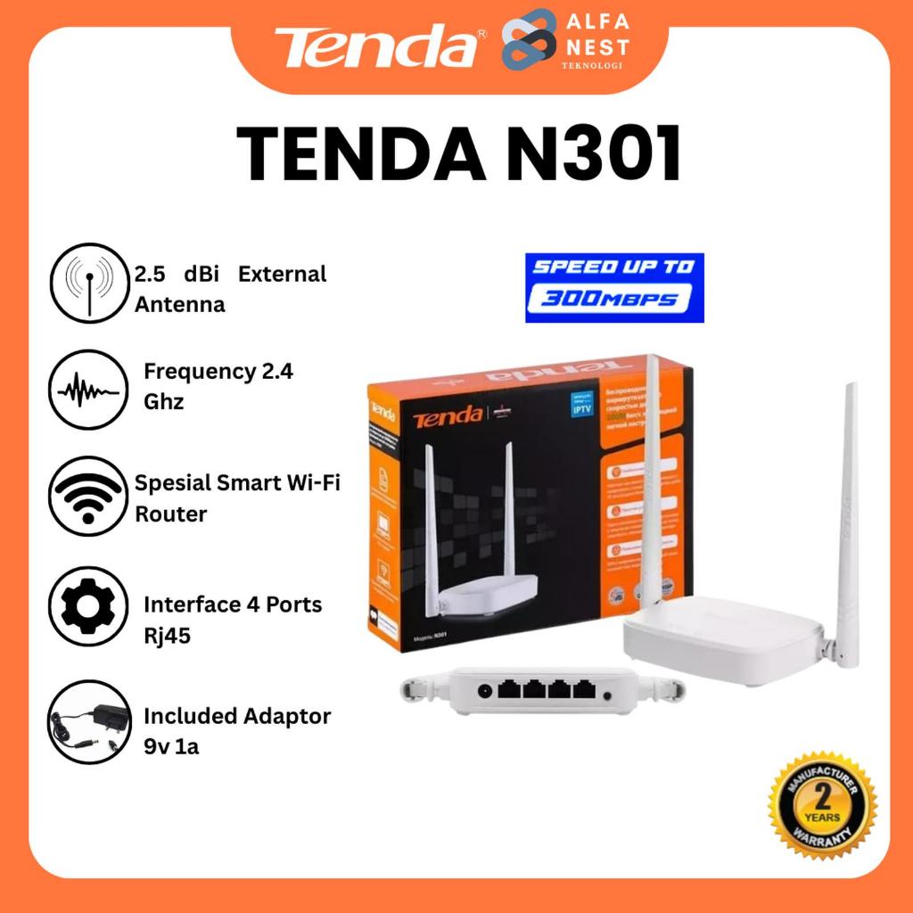 TENDA N301 Wireless N300 เราเตอร์ตั้งค่าง่าย