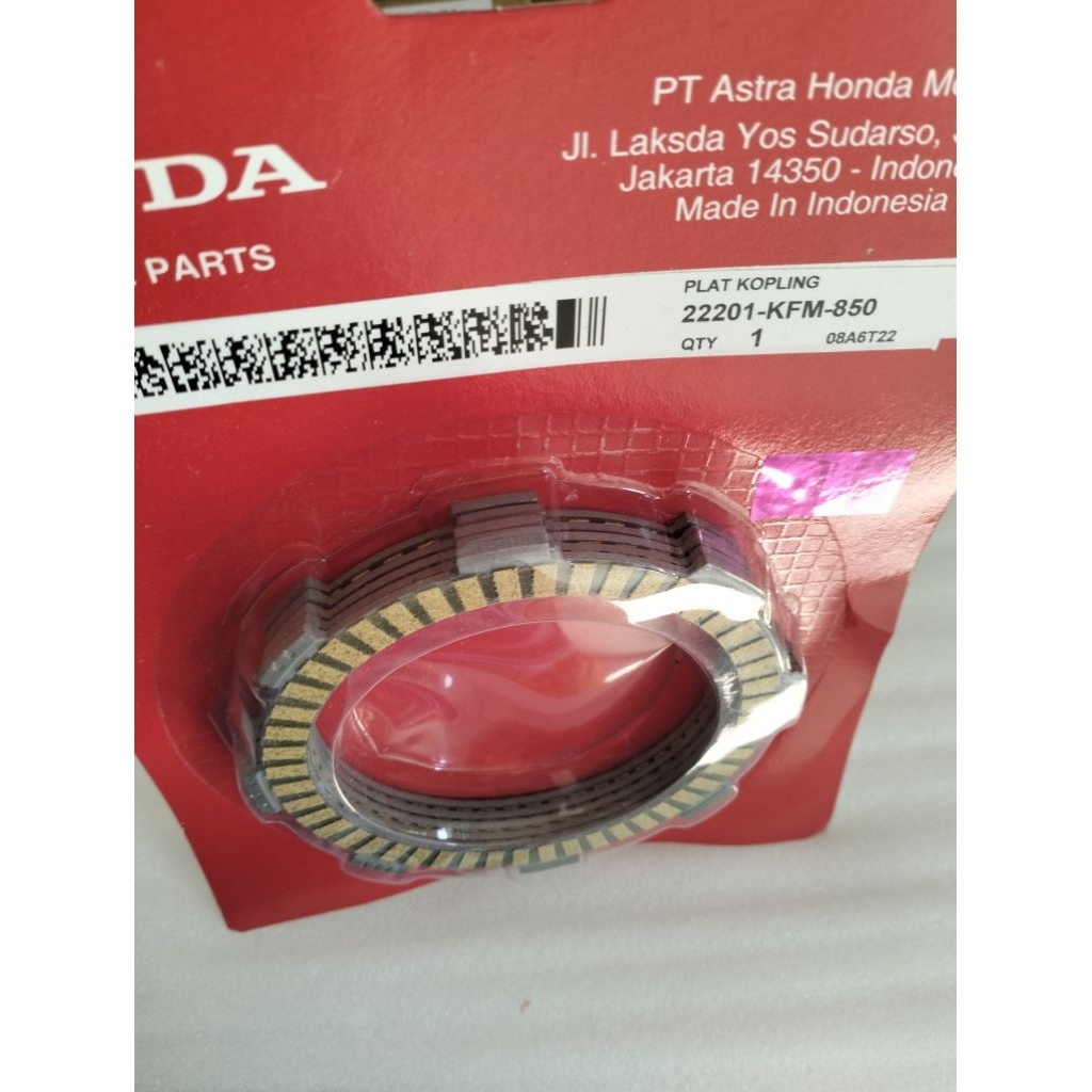 CRF 150 L-versa-megapro แผ่นคลัชใหม่ -KPM-850-MR8-000- เดิม