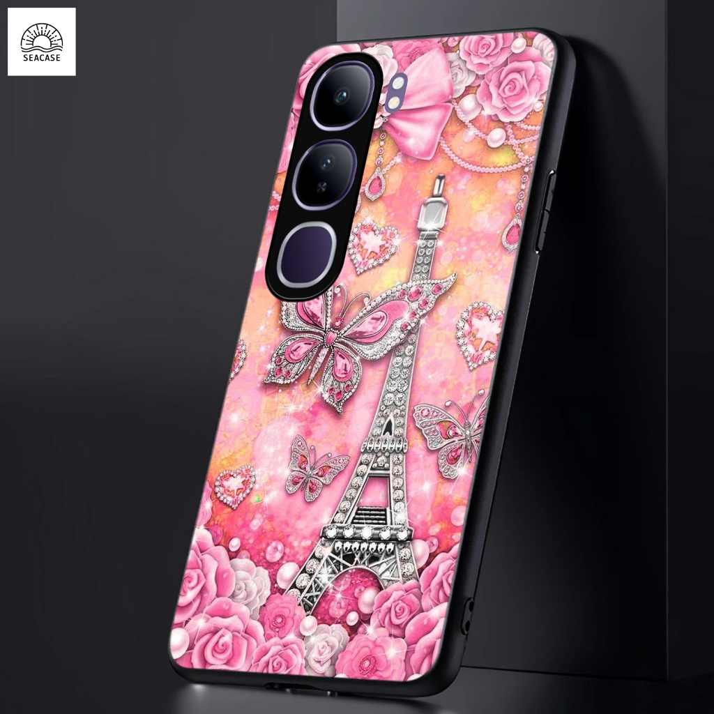 เคส HP SC13 สําหรับ VIVO V40 LITE - Seacase - Softcase Glass Kaca - Hardcase 2D Glossy New 2026 - Se