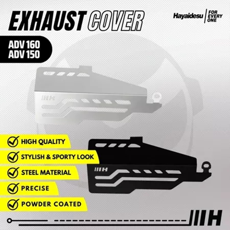 ฝาครอบท่อไอเสีย Hayidesu ADV 150 & ADV 160 Honda ADV โล่ป้องกันท่อไอเสียรถจักรยานยนต์
