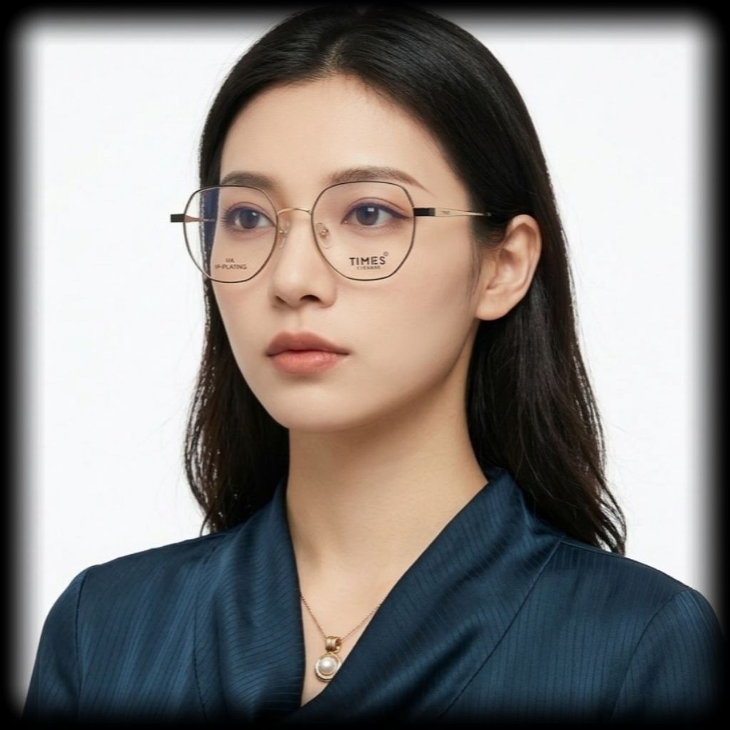 TIMES 2274 EYEGLASSES FRAME เวอร์ชั่นเกาหลี Cool Elegant Semi-FLEXIBLE Handle Strong Light ทนทานราคา