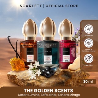 [PROMO] Scarlett Extrait de Parfum 30ml - The Golden Scents - Wangi fresh amber gourmand oriental floral fruity woody - Parfum Unisex Pria Wanita Tahan Lama For Daily Use