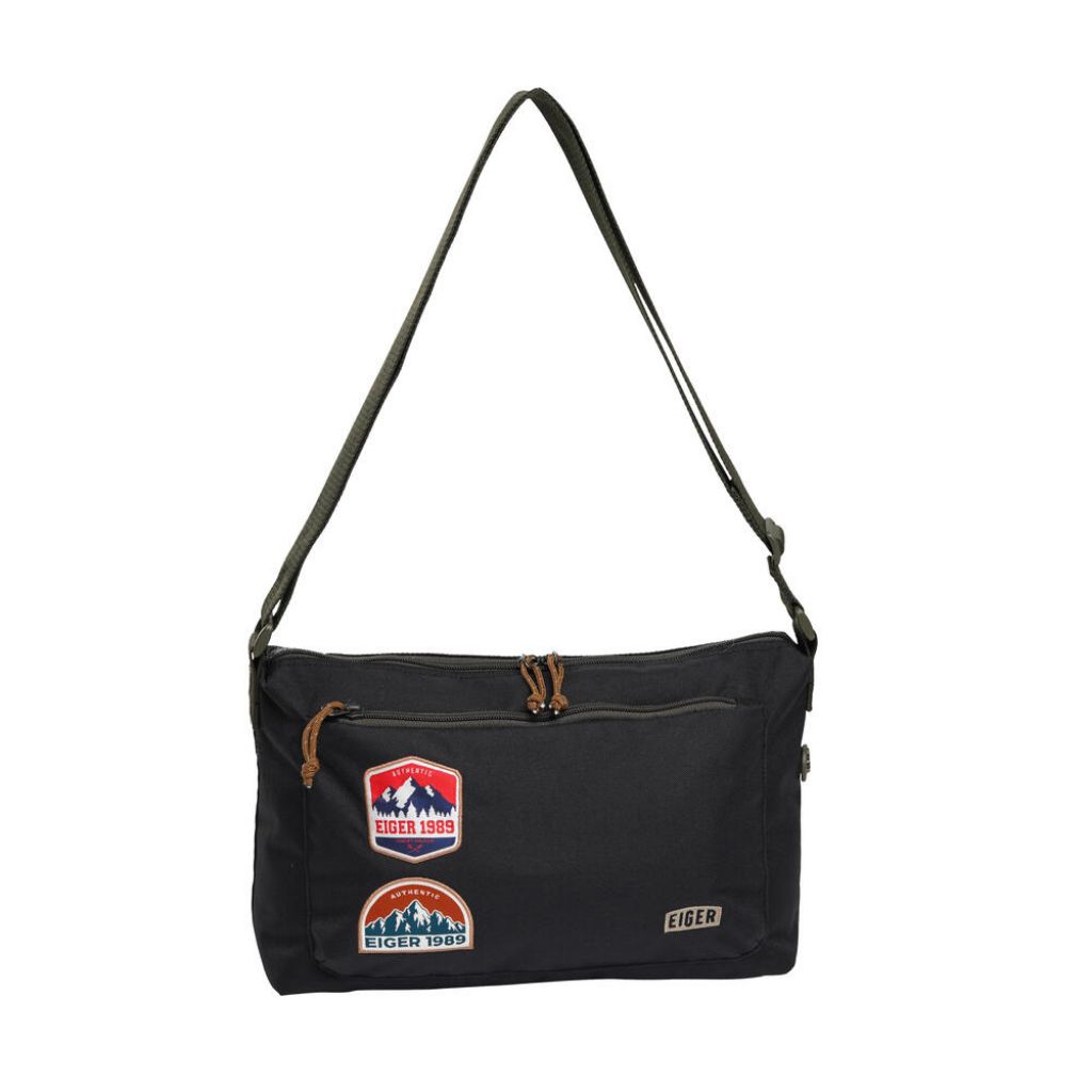 EIGER1989 PTHWAY SHOULDERBAG สีดํา