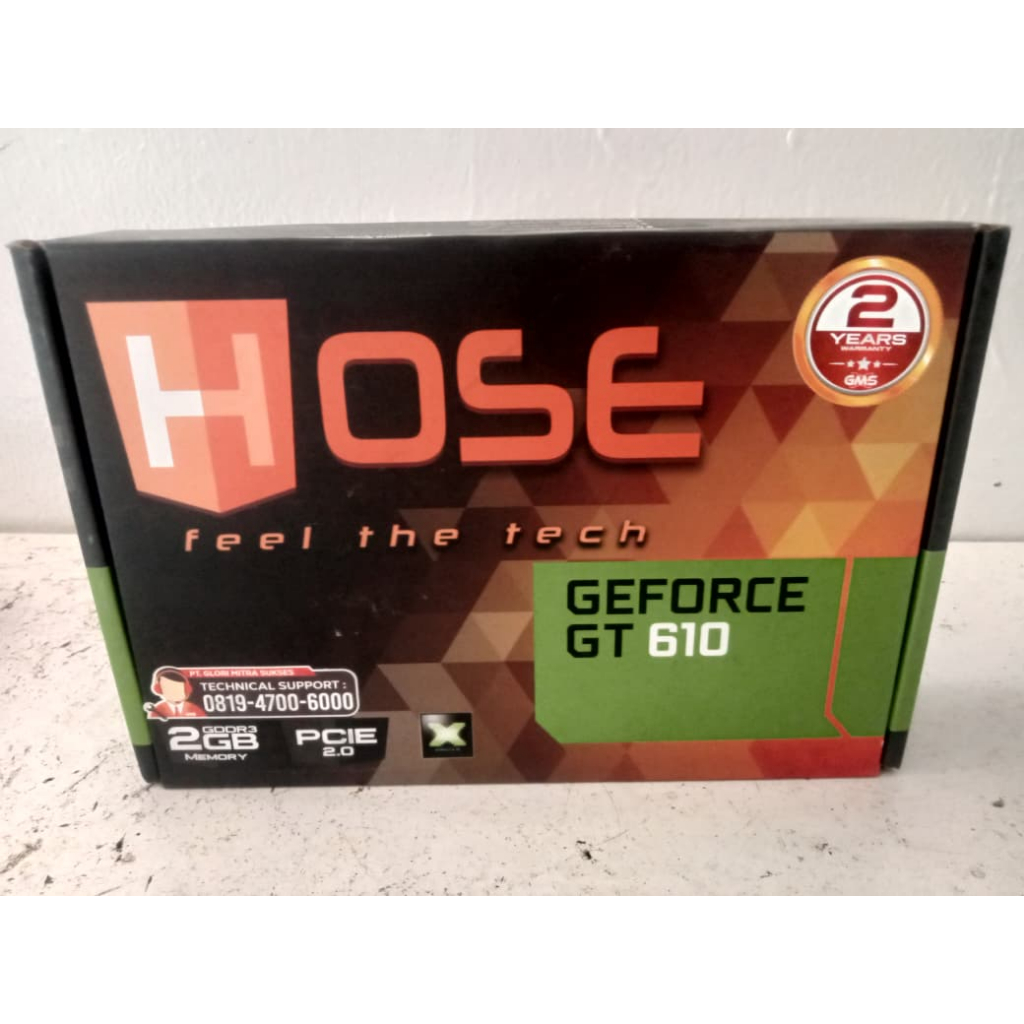 DUS DOOS BOKS CARDBOARD HOSE GEFORCE GT 610 GDDR3 2GB MEMORY - ercomp1