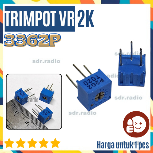 ตัวต้านทานตัวแปร 202 2 K กิโล โอห์ม 3362P 2K VR Trimpot 3362 p Trimer