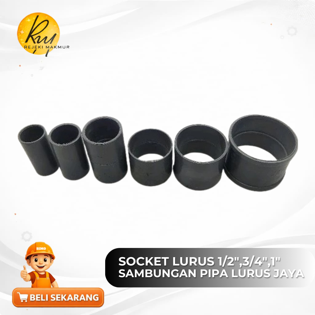 เต้ารับตรง 1/2", 3/4", 1" JAYA การเชื่อมต่อท่อตรง Jaya