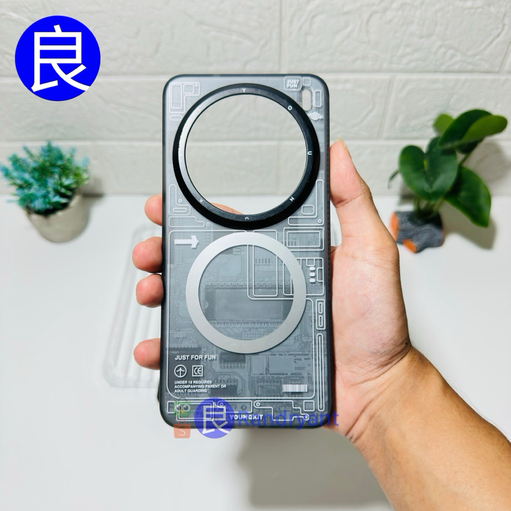 Youngkit Premium Case สําหรับ Vivo X200 Pro - สีเทาพร้อม Magsafe Hardcase Softcase Hybrid ฝาหลัง X 2
