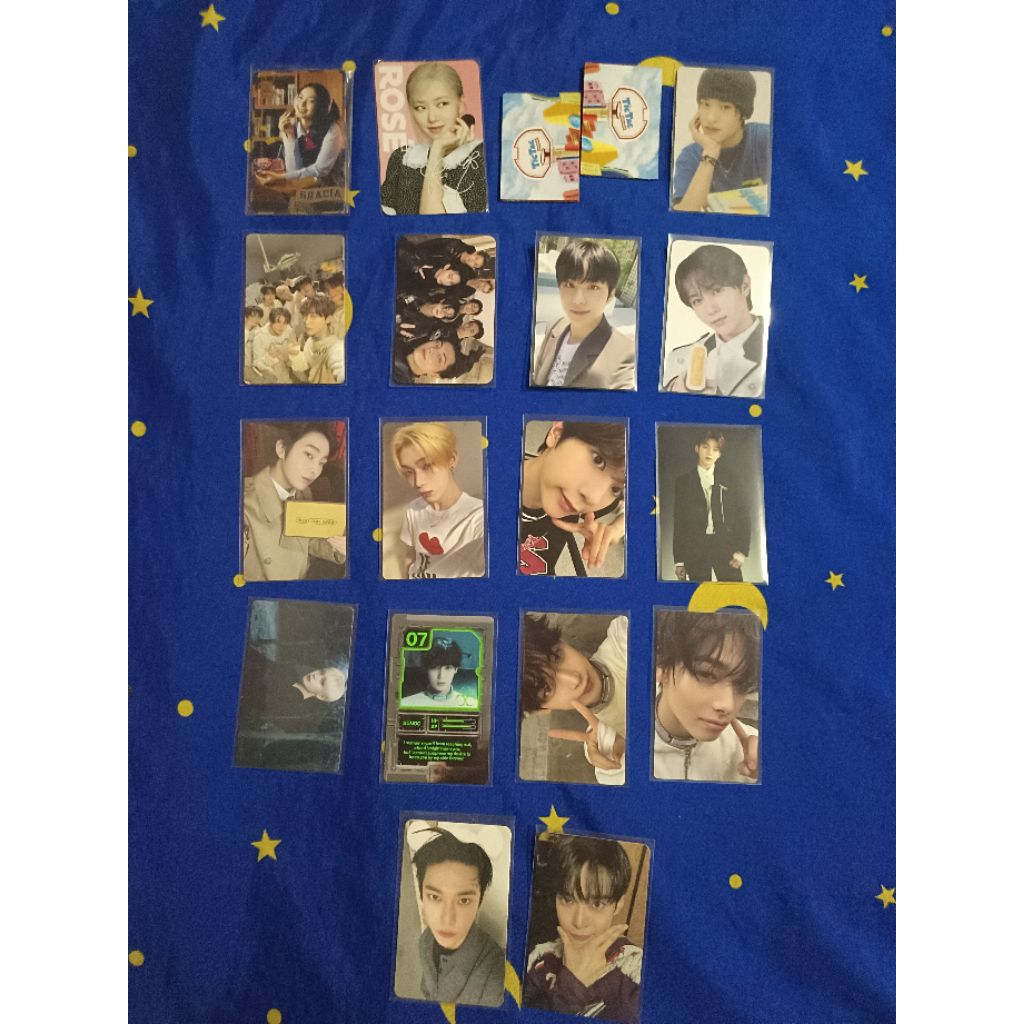 (MUST READ DESCRIPTION!) EHYPEN โฟโต้การ์ดอย่างเป็นทางการ กําเนิดโลก (DREAM, 127, WISH) BLACKPINK เอ