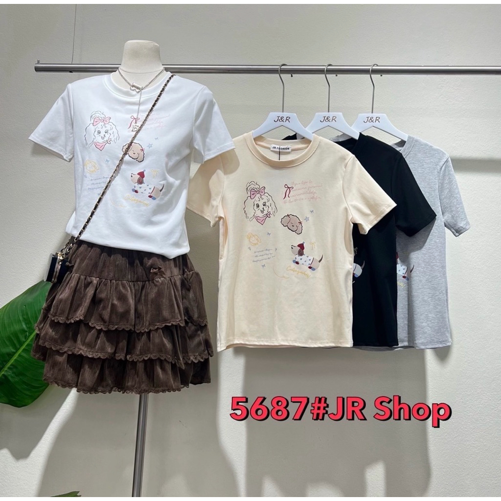 คุณนิค | เสื้อยืด JR FASHION POODLE | เสื้อยืด JR COTTON
