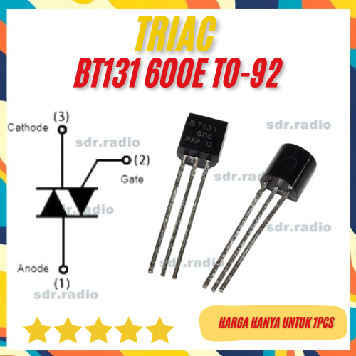 BT131 600V 1A TO-92 triac BT131-600 BT131