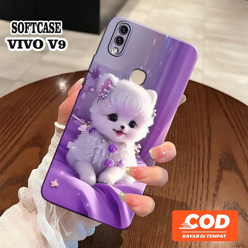 [JBCASE] ใหม่ล่าสุด VIVO V9 / VIVO V9 YOUTH SOFTCASE - Camera Protection - Aesthetic Case - macaroon