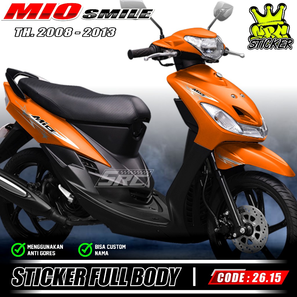 ล่าสุด Full Body Decal สติกเกอร์ Yamaha Mio Smile ปี 2008 2009 2010 2011 2012 2013 Decal สติกเกอร์ F