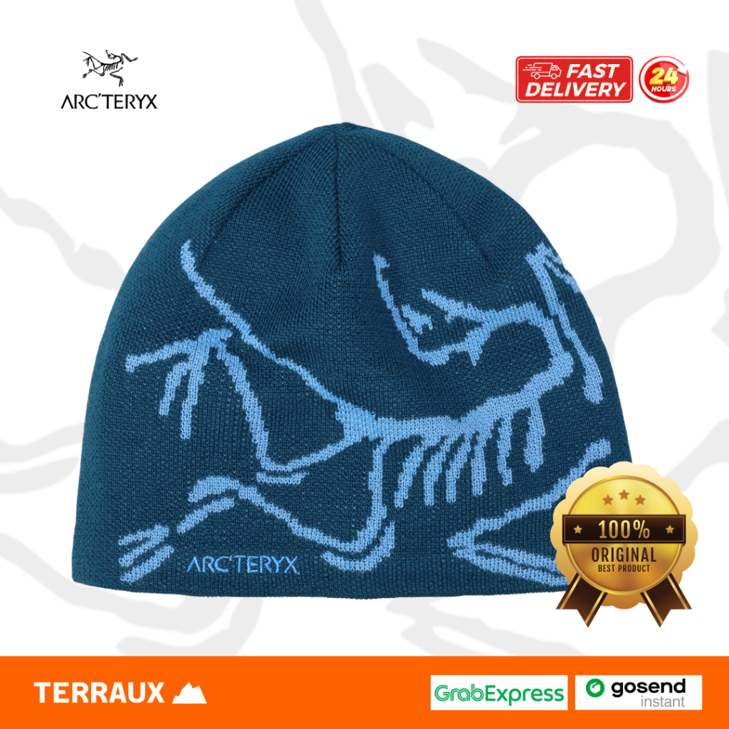 Beanie Arcteryx Authentic Head Bird Head Toque Arcteryx Original - สีน้ําเงิน (Nightscape/Glacial)