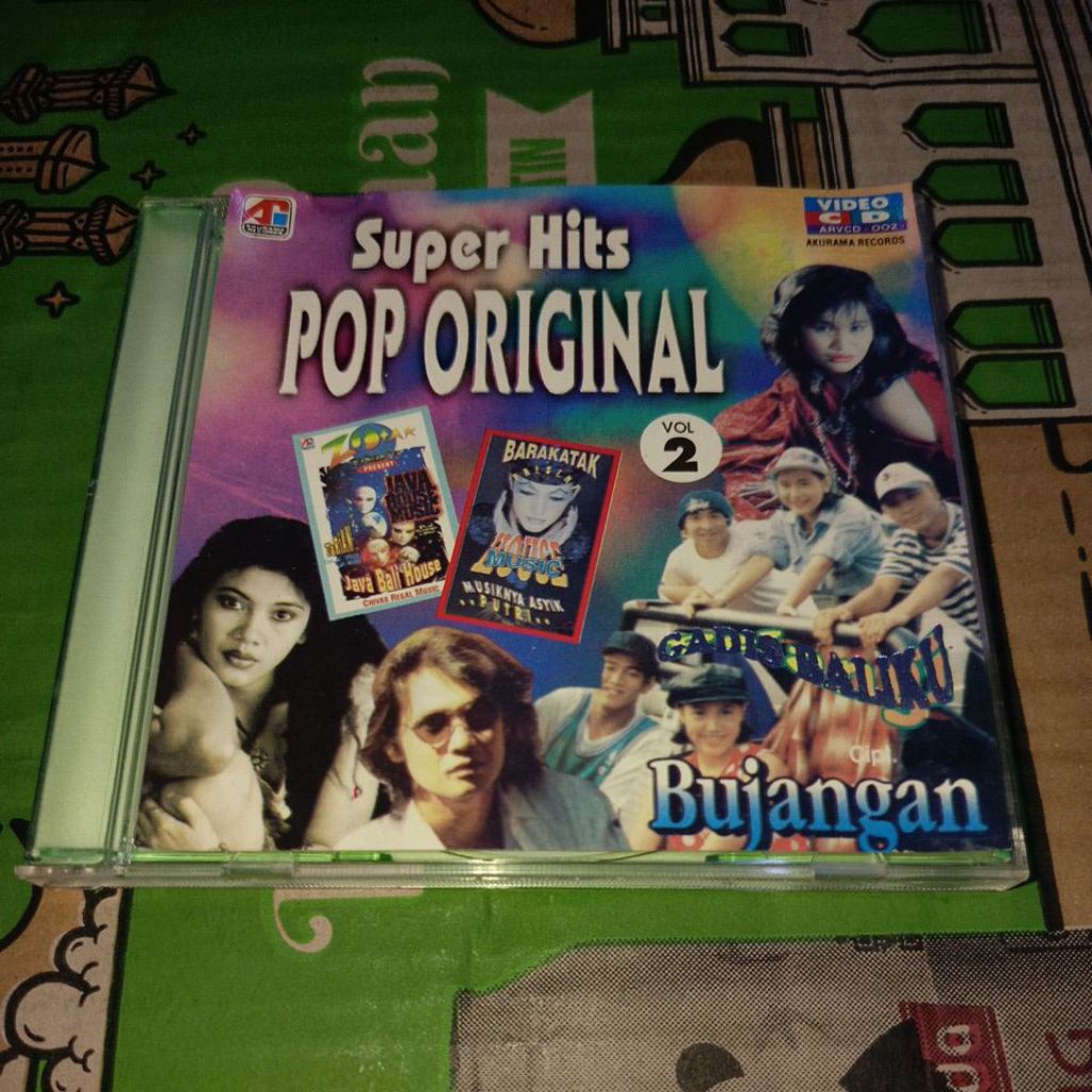 VCD SUPER HITS POP ORIGINAL VOL 2 มหัศจรรย์ ARTIST POPPY MERCURY BARAKATAK ABIEM NGESTI SALEEM IKLIM