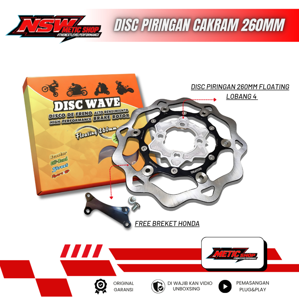 Galfer 260mm Disc - Galfer 260mm Disc Plate Beat Vario Scoppy Mio Soul Mio Sporty original vietnam m