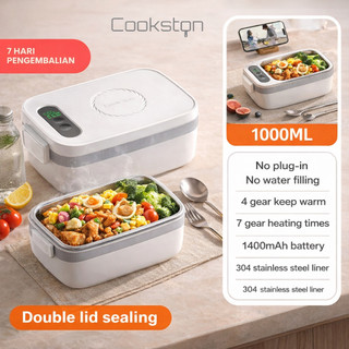 COOKSTON Kotak Bekal Elektrik Stainless Steel 304 - Electric Lunch Box Portable