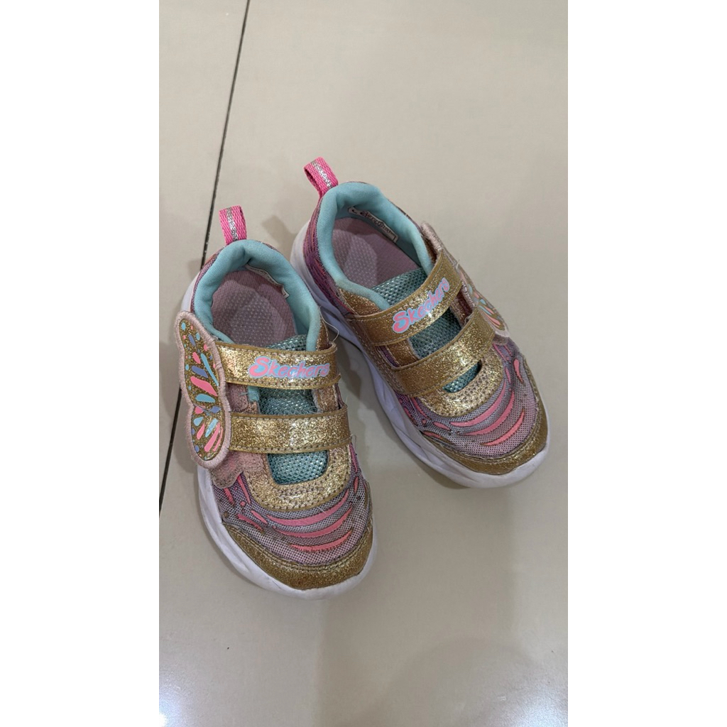 Preloved Sketchers รองเท้าเด็กผู้หญิงสีชมพู