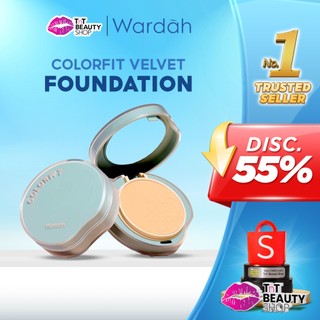 WARDAH Colorfit Velvet Powder Foundation SPF 20 PA+++ | TWC Bedak Padat | Tnt Beauty Shop