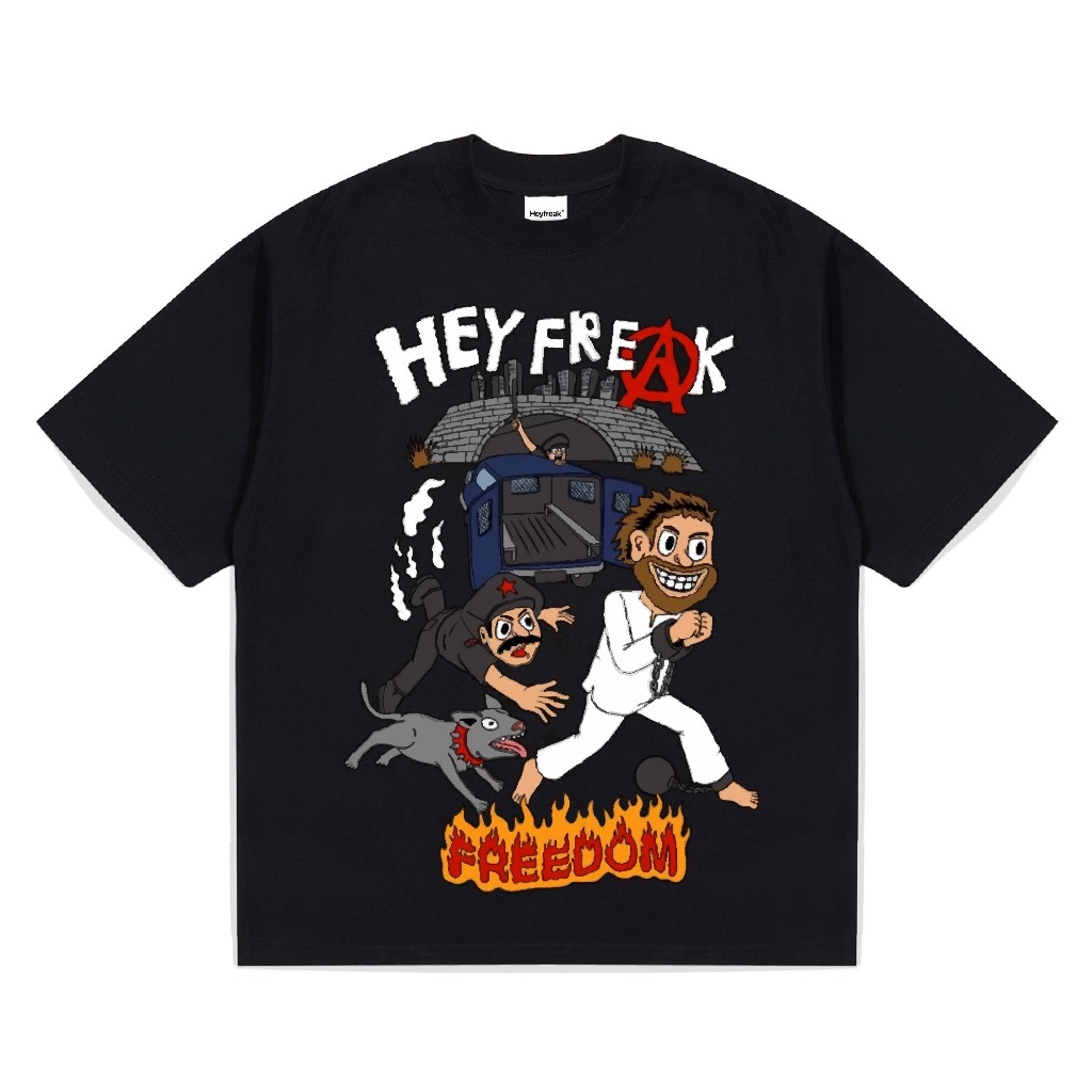 เสื้อยืด Heyfreak Oversize Freedom