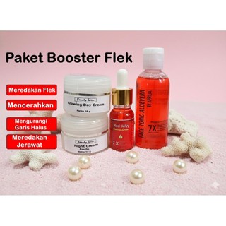 Beauty skin pakt booster flek mencerhkan memutihkan mengurangi flek hitm di wajah isi 4