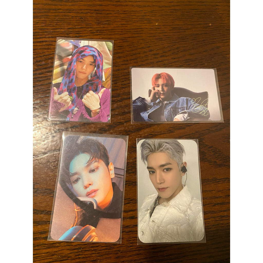 Taeyong NCT Photocard - วาจาร์ซิส, ผ้ายีนส์ Natrep, GITD, TY ติดตามในโรงภาพยนตร์