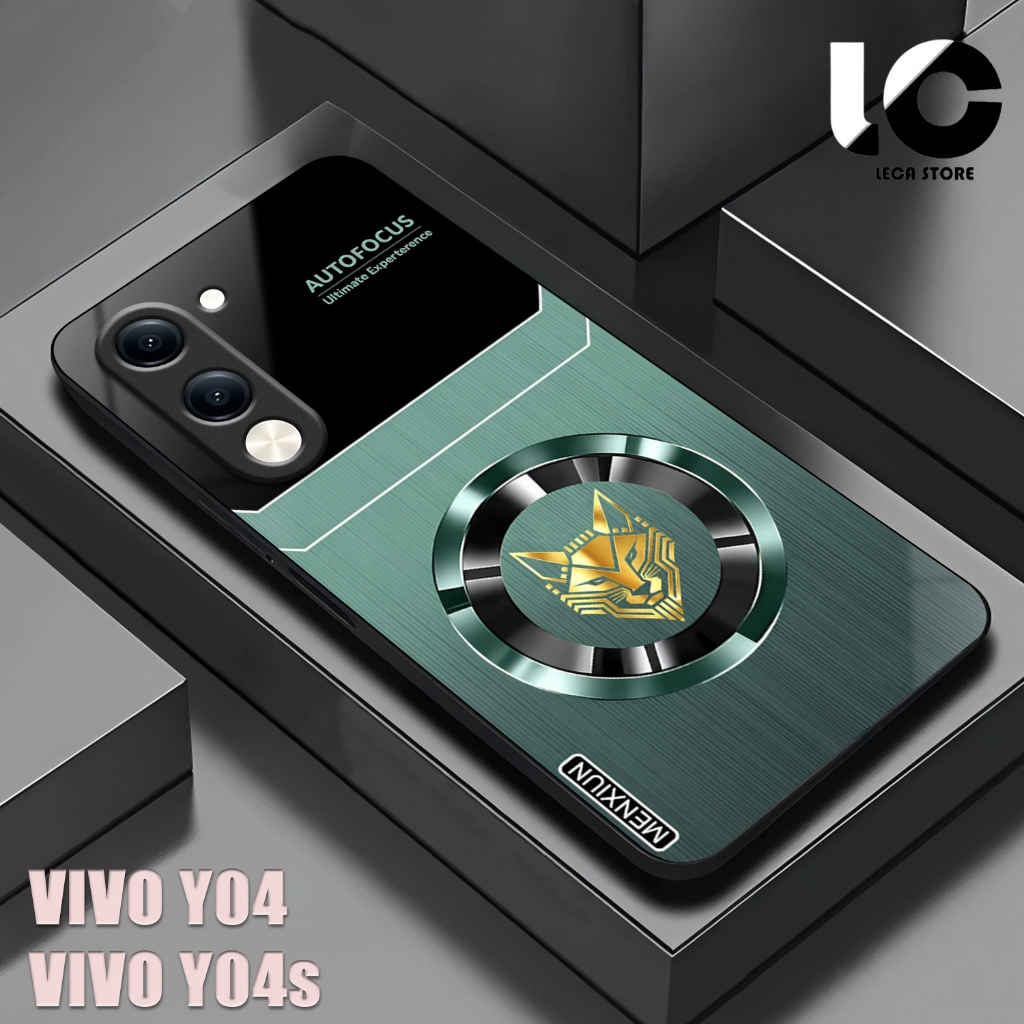 HP VIVO Y04 Softcase VIVO Y04S เคสเคลือบเงาปลอกกระจกเงาตัวป้องกันโทรศัพท์อุปกรณ์เสริมโทรศัพท์