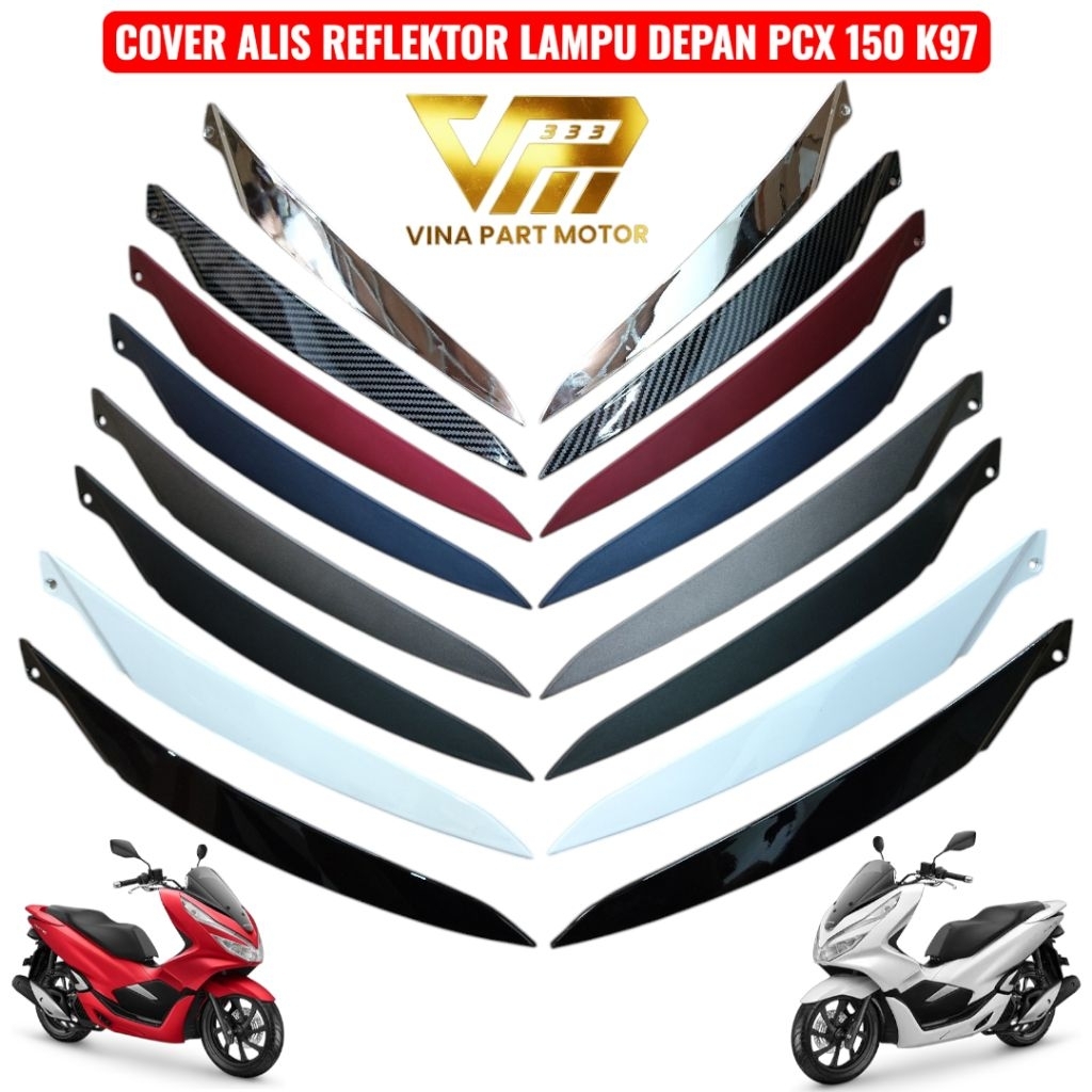 ชุดคิ้วสะท้อนแสงไฟหน้า Honda PCX 150 K97 คู่ซ้ายขวา