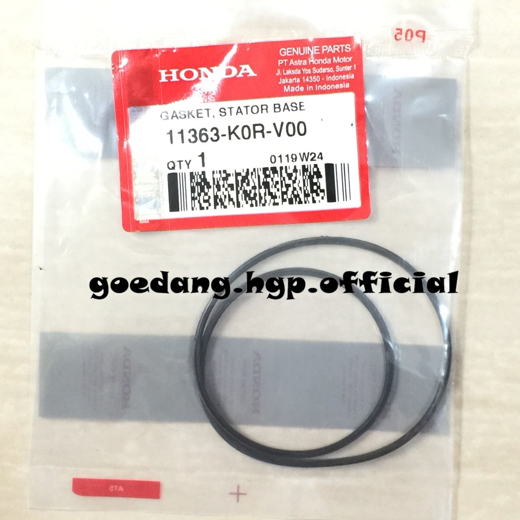 ปะเก็น Stator ฐาน PCX 160 K1Z VARIO 160 K2S ADV 160 K0WL STYLO 160 K3V ORIGINAL AHM 11363K0RV00