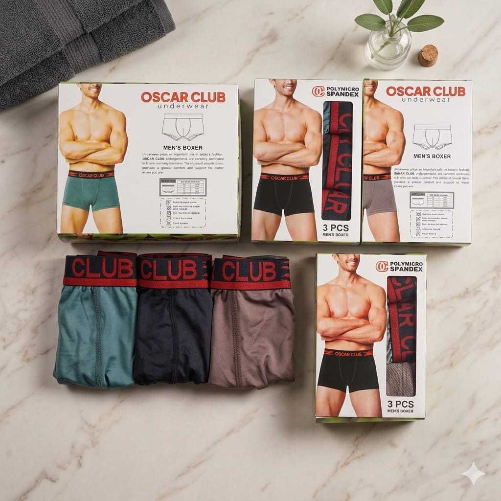 กางเกงชั้นในชายผู้ใหญ่ยี่ห้อ OSCAR 010 ML XL CONTENTS 3 ชิ้น