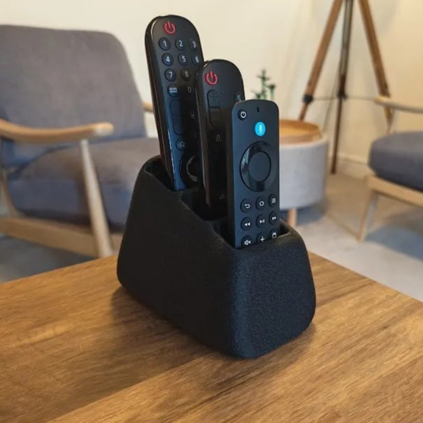 TV AC Remote Stand สําหรับรีโมทคอนโทรลกว้าง 5 ซม.Minimalist Table Organizer Stand Multi Slot Remote Holder Rack CORDA