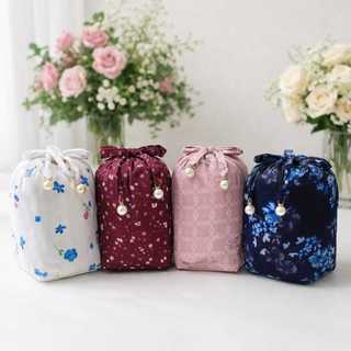 MUKENA TRAVELING MINI POUCH 2IN1 KATUN MOTIF FREE TAS DAN SEJADAH