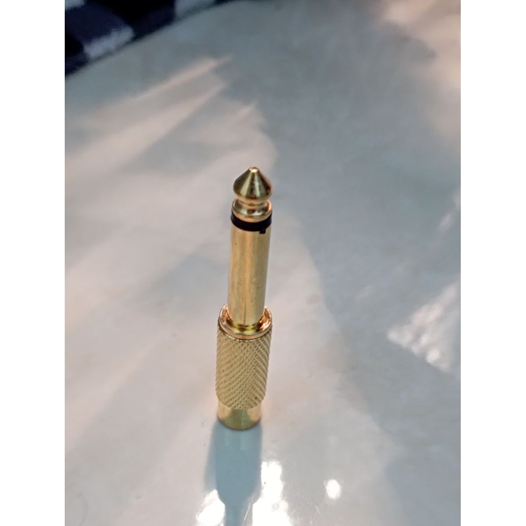 6.5 มม.ชายกับ RCA หญิงทองโมโนแจ็คเสียง Connector PX004AC