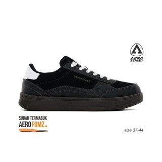 Aerostreet 37-44 Austin Coklat Tua Hitam Hitam - Sepatu Sneakers Casual