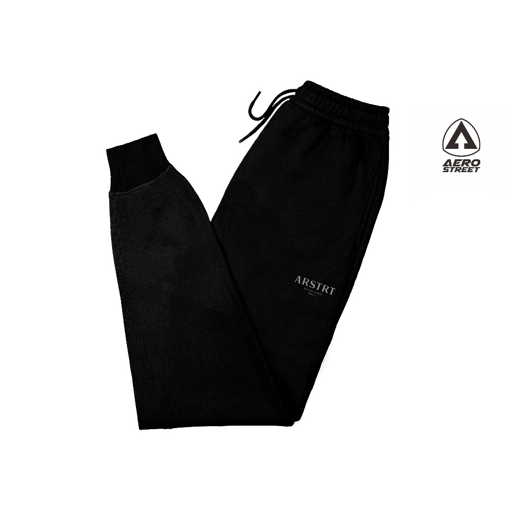 Aerostreet Jogger Long Pants Nathan Black Jogger Pants EBAAA
