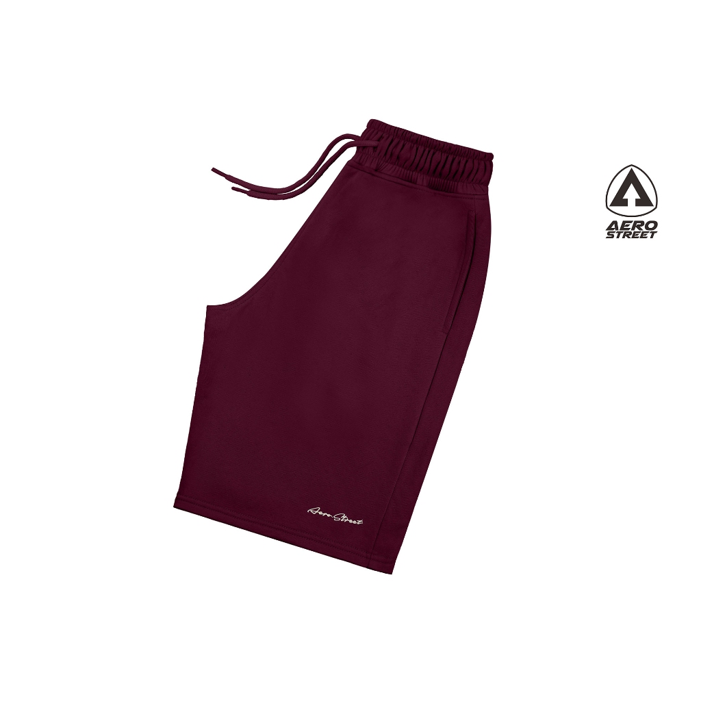 Aerostreet Jogger Shorts Madava Maroon Jogger Pants EBAAA