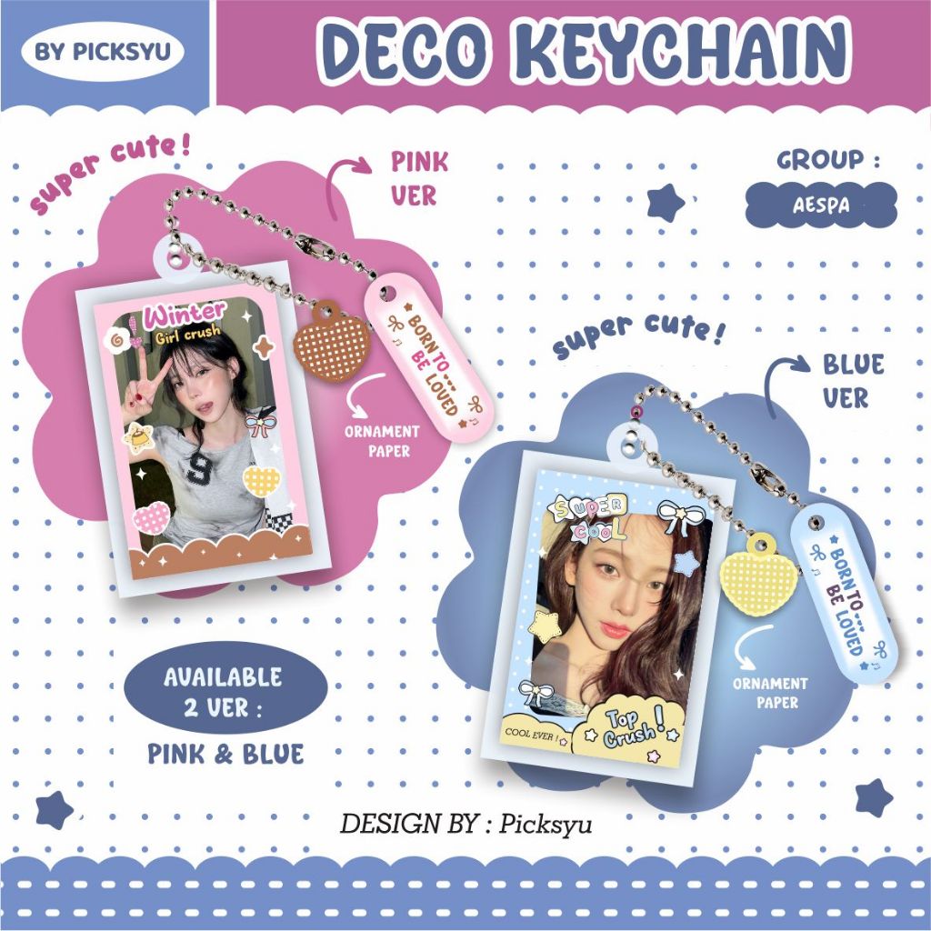 GANTUNGAN AESPA DECO KEYCHAIN - AESPA KEYCHAIN