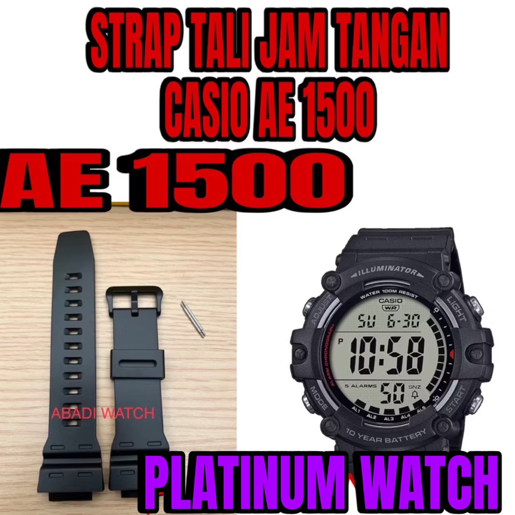 สายนาฬิกา Casio AE 1500 AE1500 Casio DW-291H WS-1700 สายนาฬิกา
