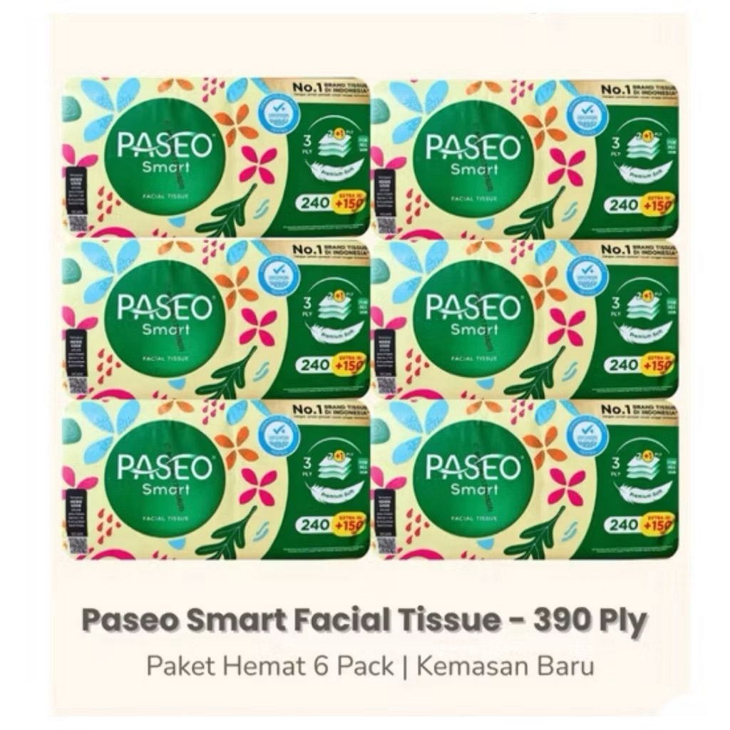 [ COTENTS 6 PACKS ] TISSUE | แพ็ก 240 + 150 TISSUE ECONOMIC PACKAGE