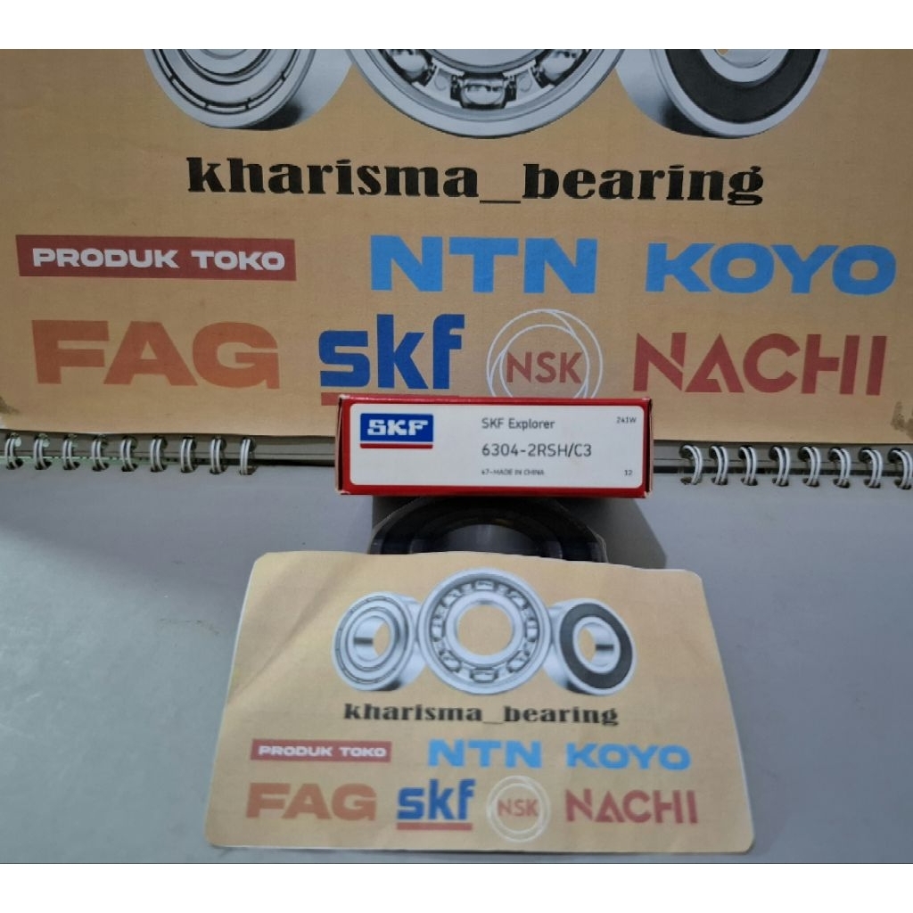 แบริ่ง 6304 2RS C3 SKF เดิม