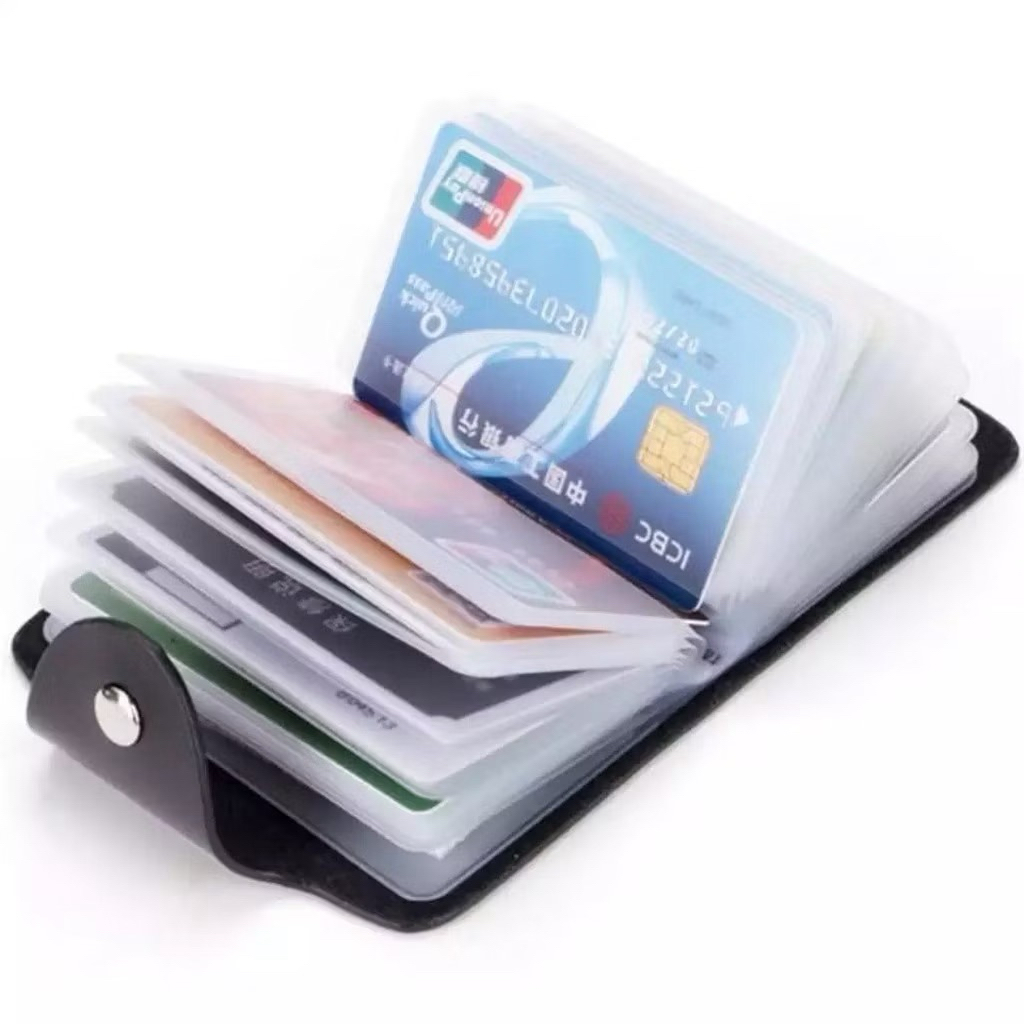 [MADANI] NAME CARD WALLET SOUVENIR NAME CARD HOLDER COLORFUL LEATHER CARD WALLET 16 MINI CARDS CARD 