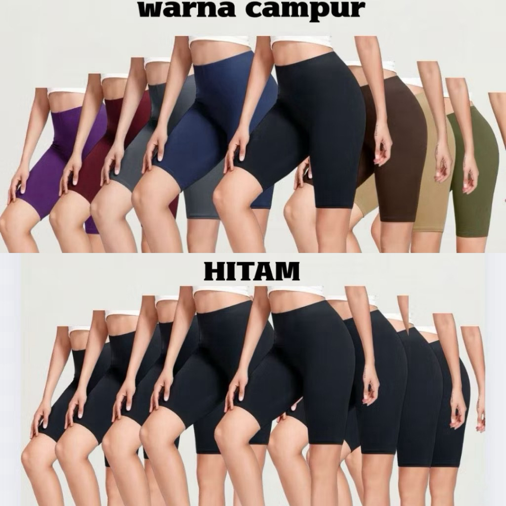 ONTENTS 8 ชิ้น UNISEX SHORT CUFF PANTS/VOLLEYBALL PANTS CYCLING PANTS/MENS AND WOMENS BASELAYER PANT